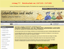 Tablet Screenshot of lehmfarben.com